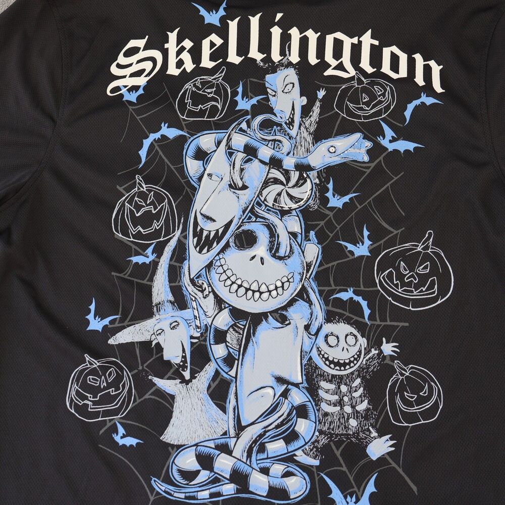 Jack Skellington Jersey L Double Sided Disney Nightmare Before Christmas Tee
